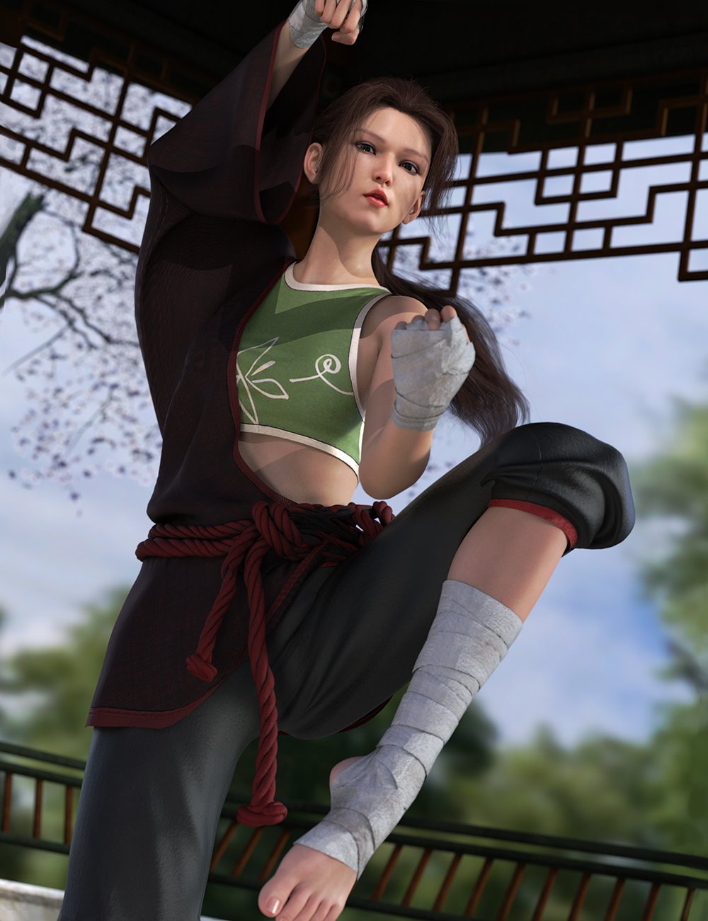 KungFu Fury Bundle for Genesis 8 and 8.1 Females e4VR28uO