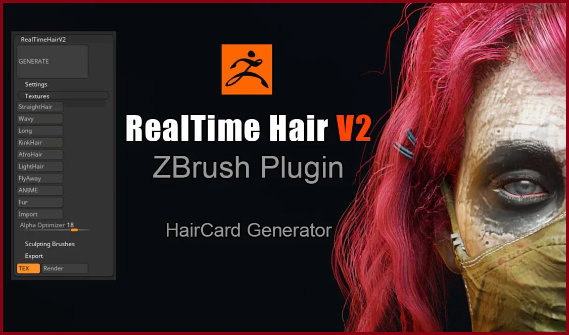 Real time Hair ZBrush Plugin V2 dCnsufIs